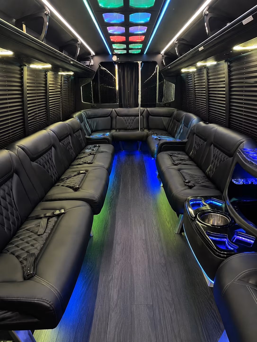 west sacramento 20 passenger party bus interior