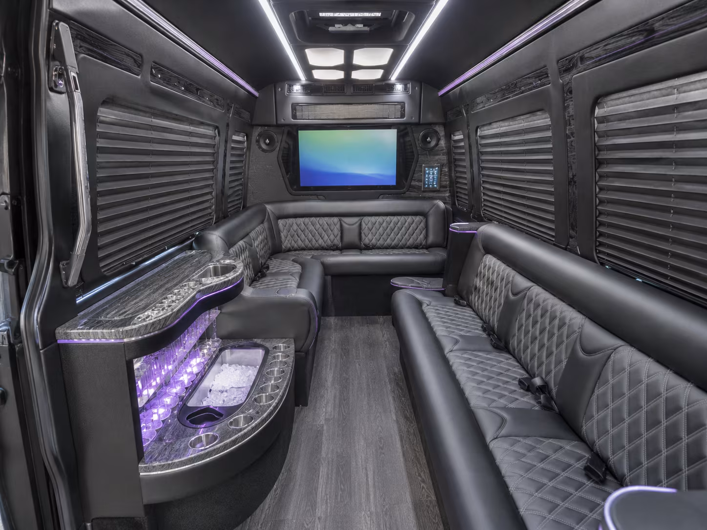 west sacramento 30 passenger party bus interior