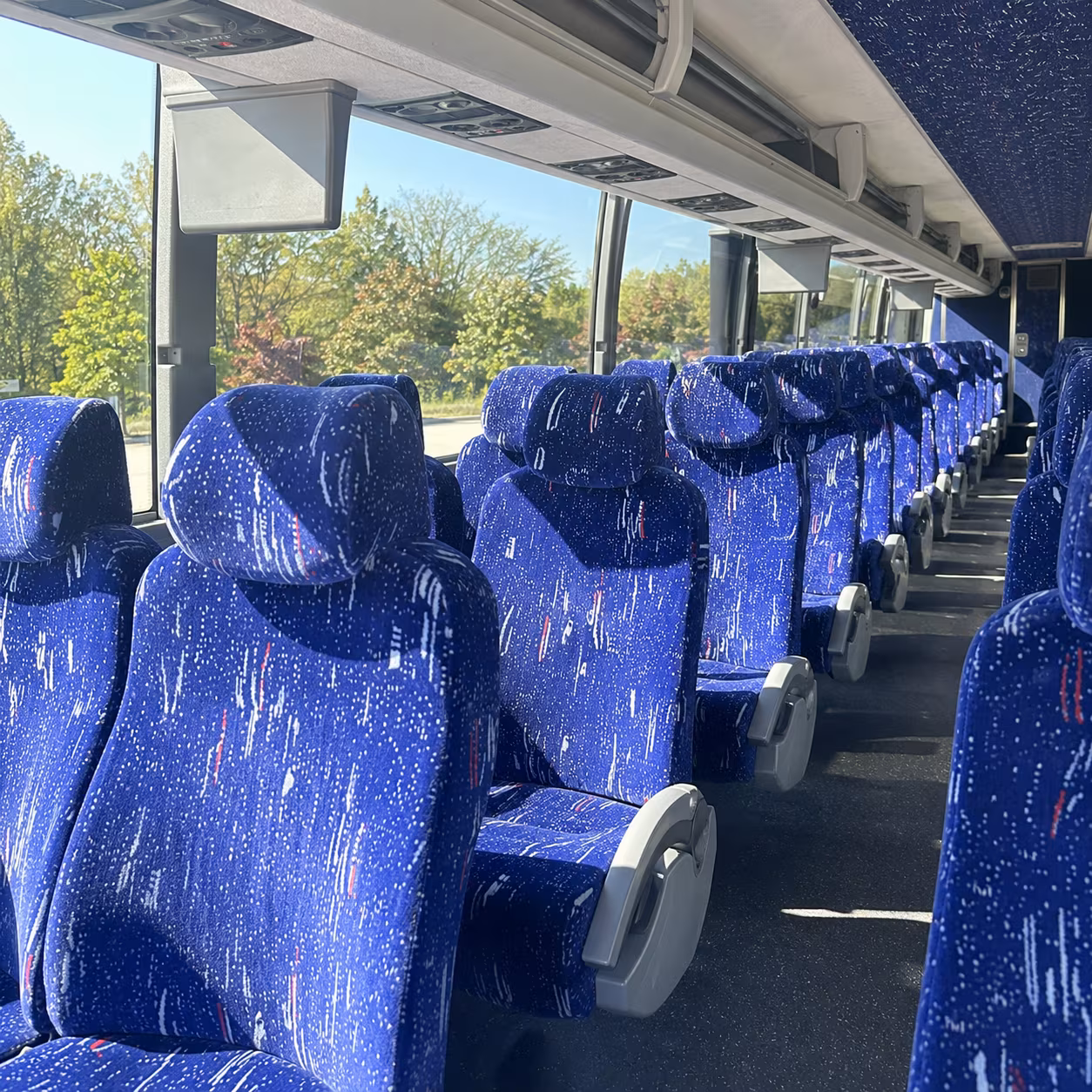 west sacramento charter bus rental interior